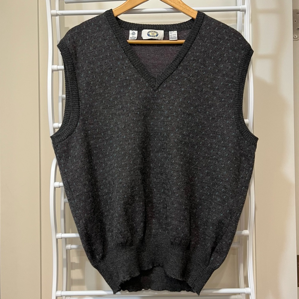 Knit wool vest